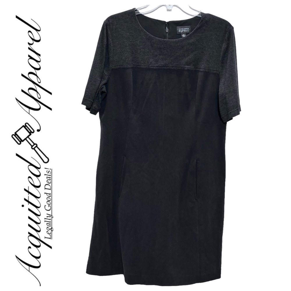 Adrianna Papell Slip On Rear Zip Dress Pockets